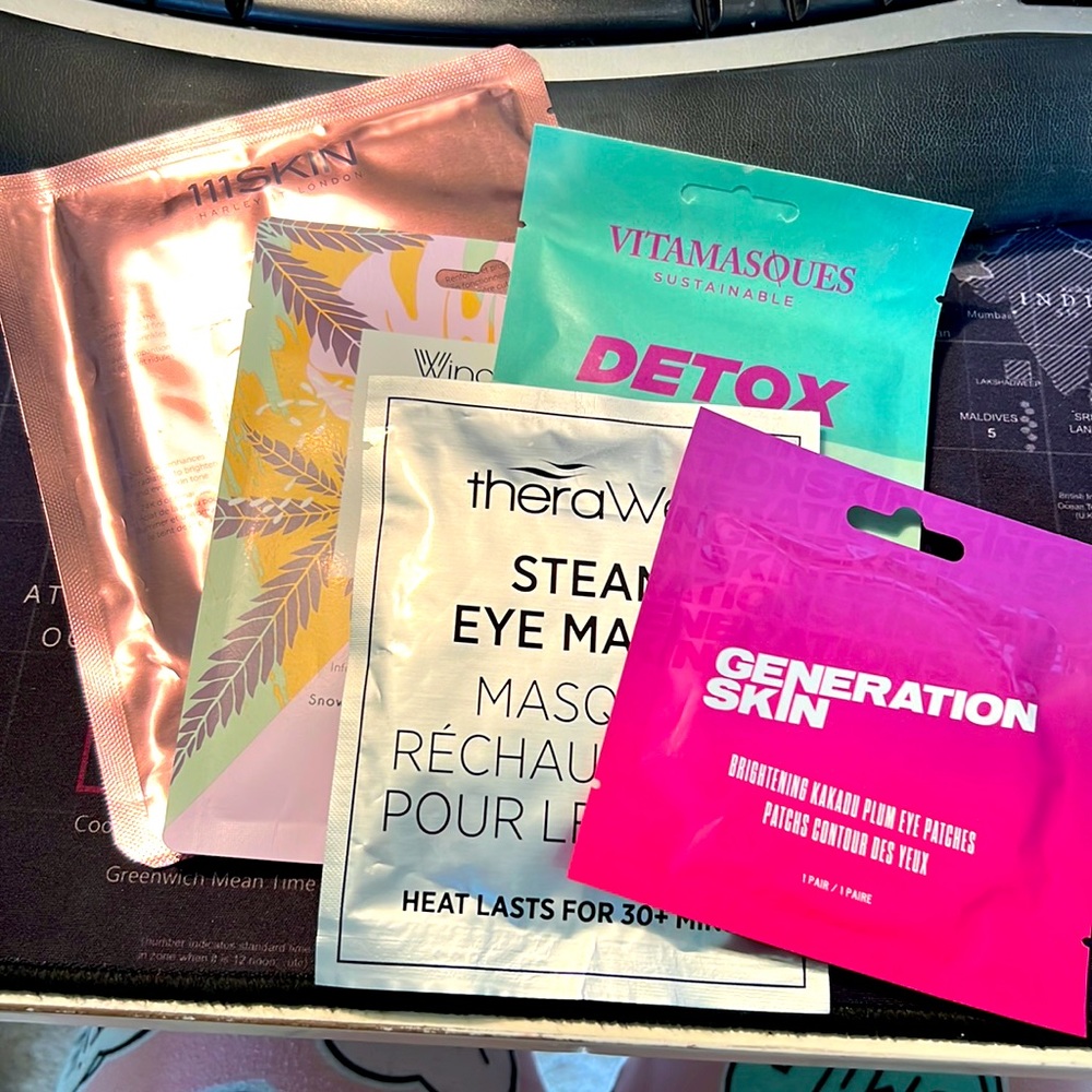 Eye and face mask set